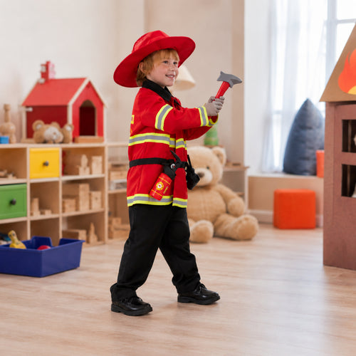 Halloween Costume Kids Firefighter Rescue Truck Set