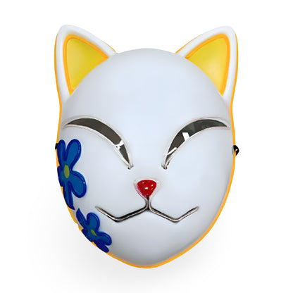 Halloween Costume Light Up Cat Mask Cosplay Accessory