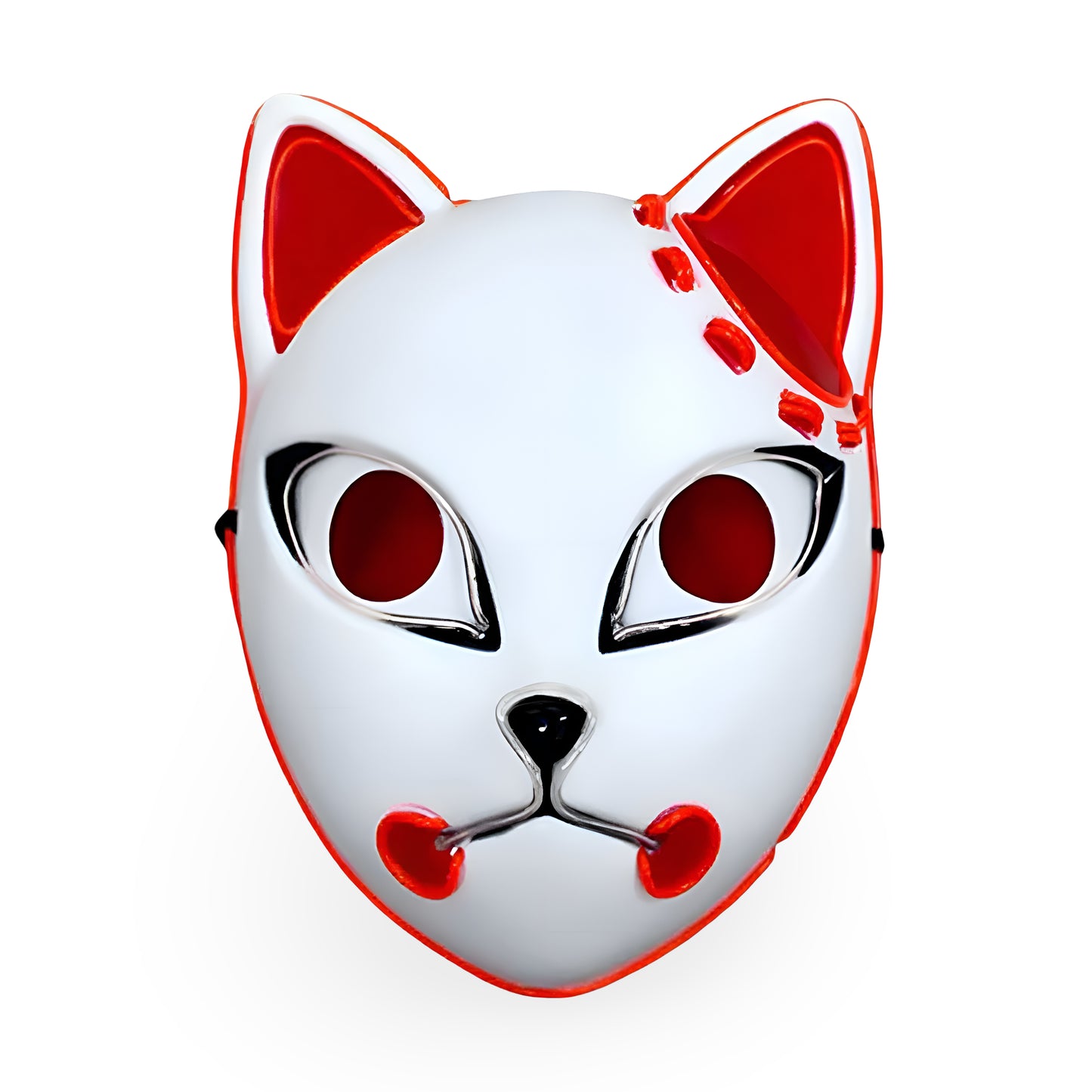 Halloween Costume Light Up Cat Mask Cosplay Accessory