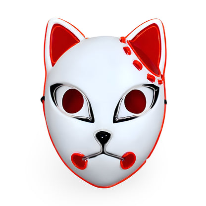 Halloween Costume Light Up Cat Mask Cosplay Accessory