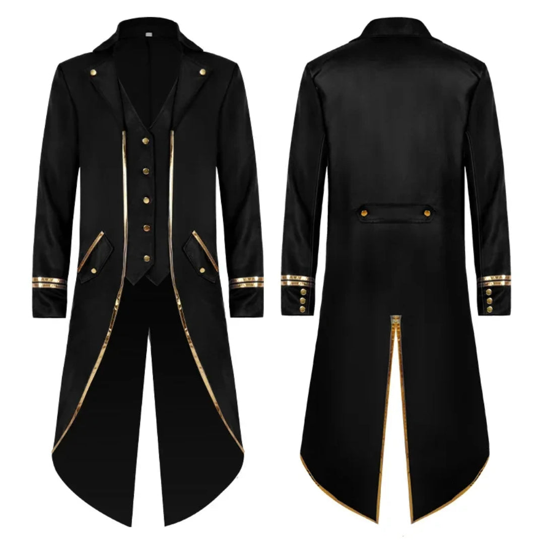 Halloween Costume Mens Tailcoat Jacket Medieval Cosplay Coat