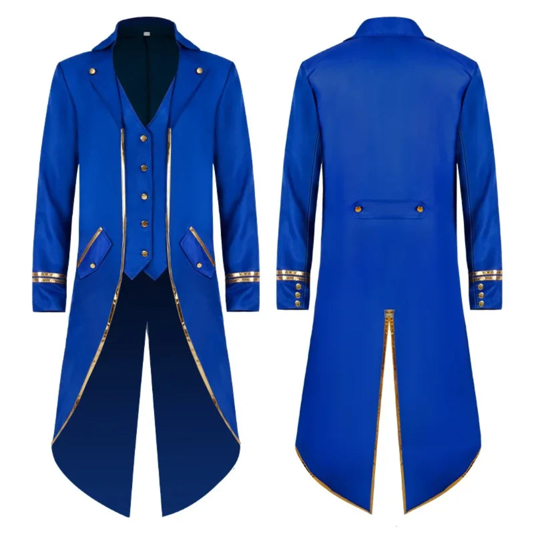 Halloween Costume Mens Tailcoat Jacket Medieval Cosplay Coat