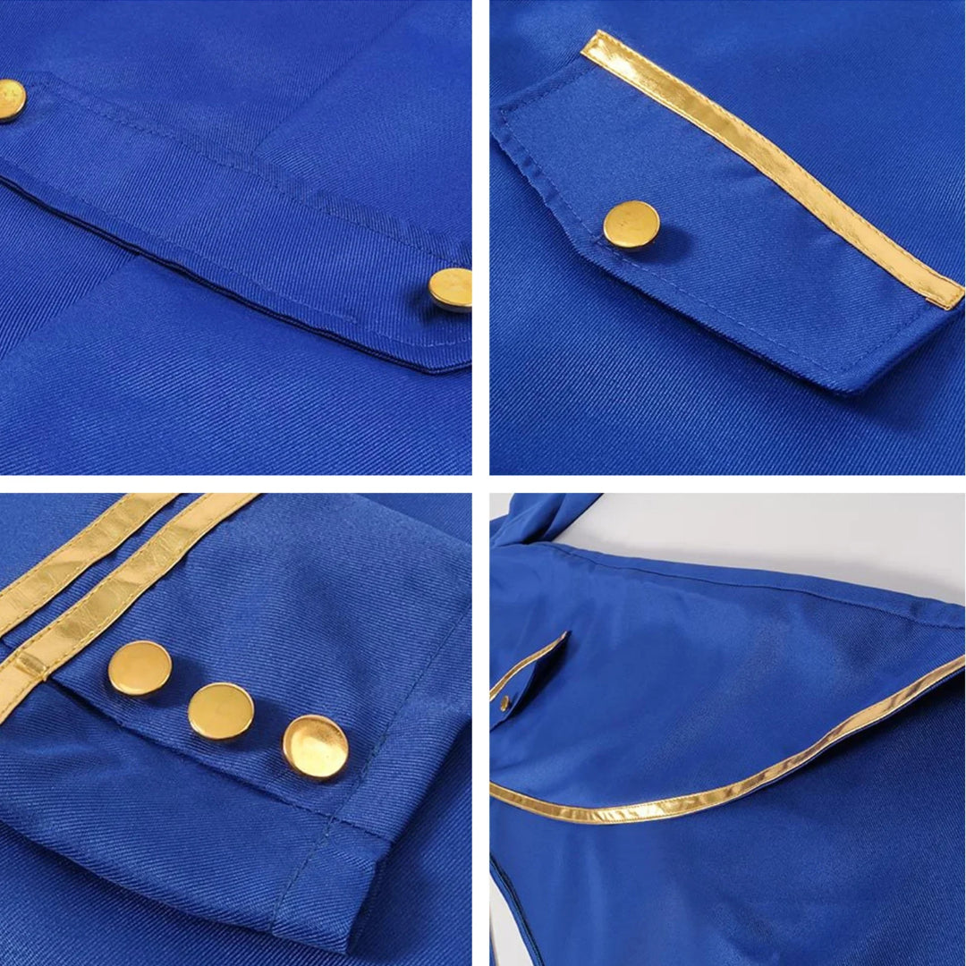 Halloween Costume Mens Tailcoat Jacket Medieval Cosplay Coat