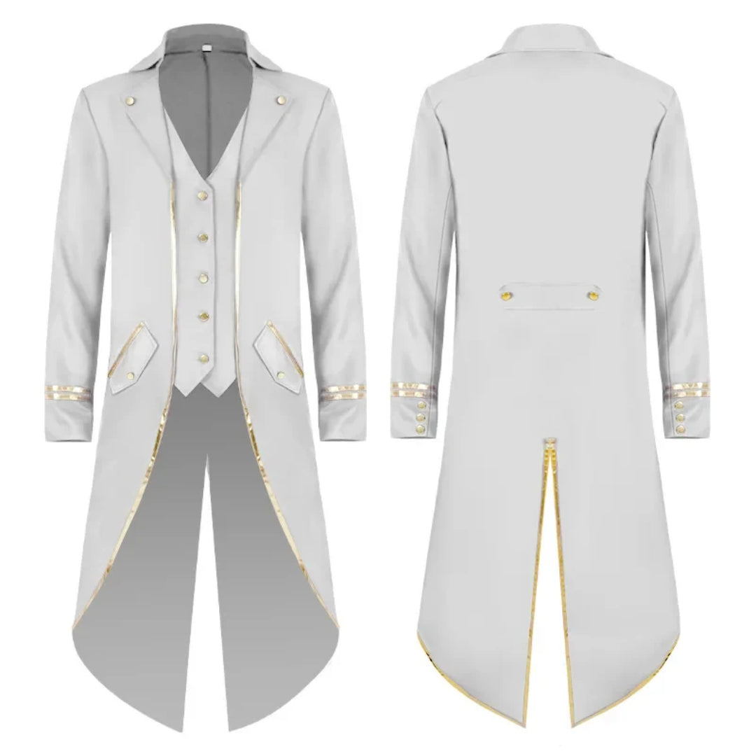 Halloween Costume Mens Tailcoat Jacket Medieval Cosplay Coat