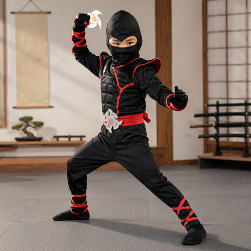 Halloween Costume Ninja Kids Cosplay Outfit