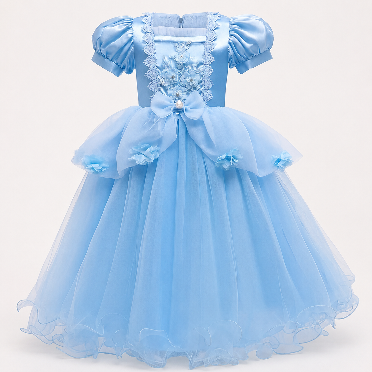 Halloween Costume Party Girls Dress Ruffled Princess