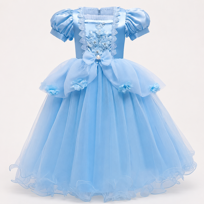 Halloween Costume Party Girls Dress Ruffled Princess