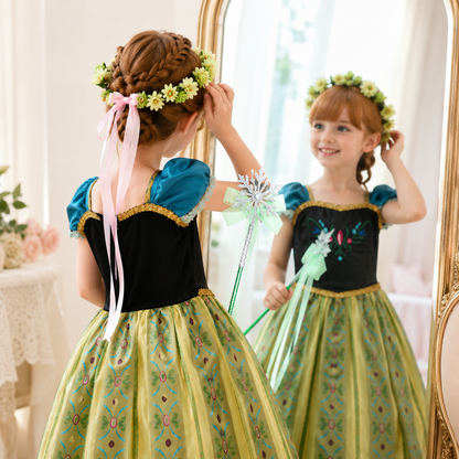 Halloween Costume Princess Dress Crown Royalty Outfit