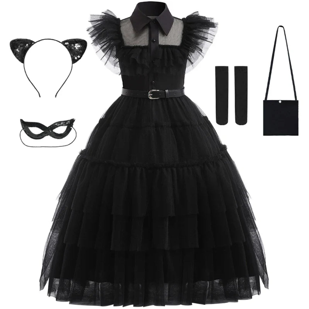 Halloween Costume Princess Dress Girls Cosplay Outfit Set