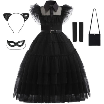 Halloween Costume Princess Dress Girls Cosplay Outfit Set