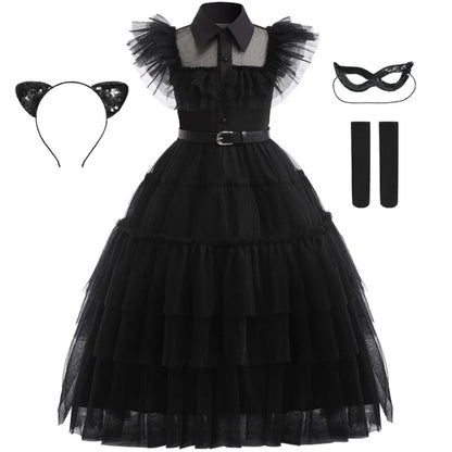 Halloween Costume Princess Dress Girls Cosplay Outfit Set