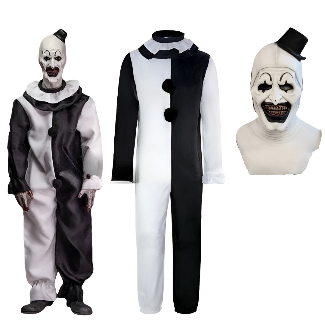 Halloween Costume Scary Clown Horror Party Jumpsuit