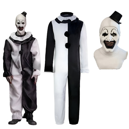 Halloween Costume Scary Clown Horror Party Jumpsuit