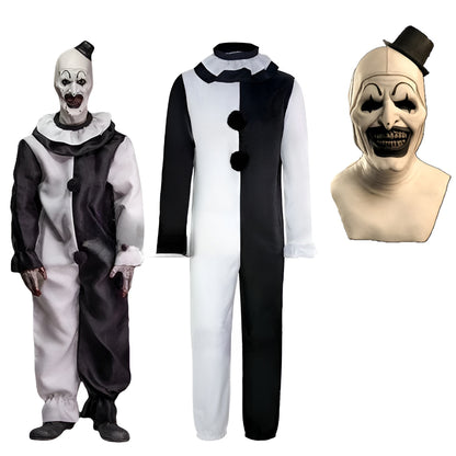 Halloween Costume Scary Clown Horror Party Jumpsuit