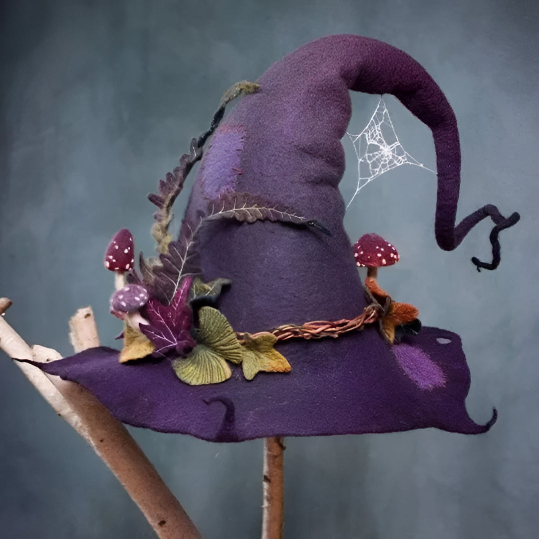 Halloween Costume Witch Hat Handmade Crafts Classic Style