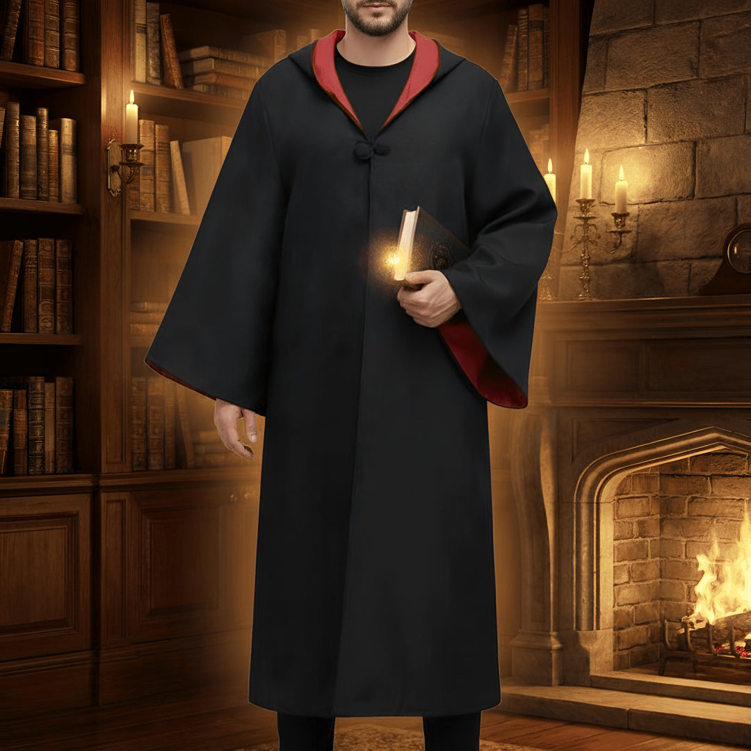 Cosplay Costume Wizard Robe Hooded Long Sleeve Cloak