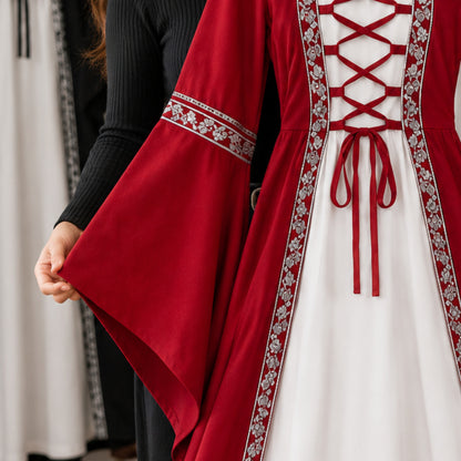 Halloween Costume Women Medieval Gothic Queen Dress