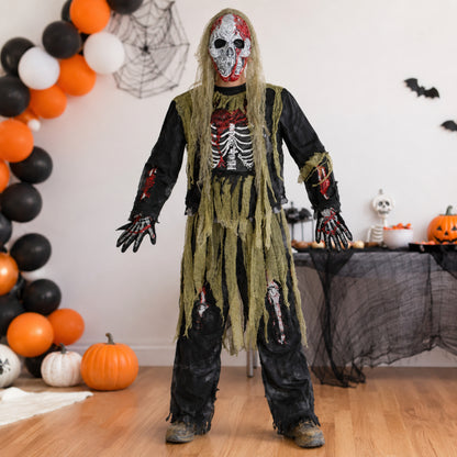 Halloween Costume Zombie Skeleton Kids Horror Outfit