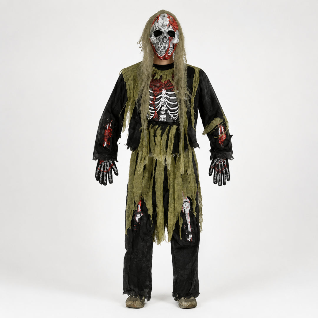 Halloween Costume Zombie Skeleton Kids Horror Outfit