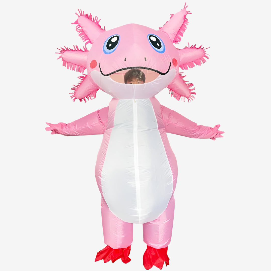 Halloween Costumes Inflatable Axolotl Rider Cosplay Outfit