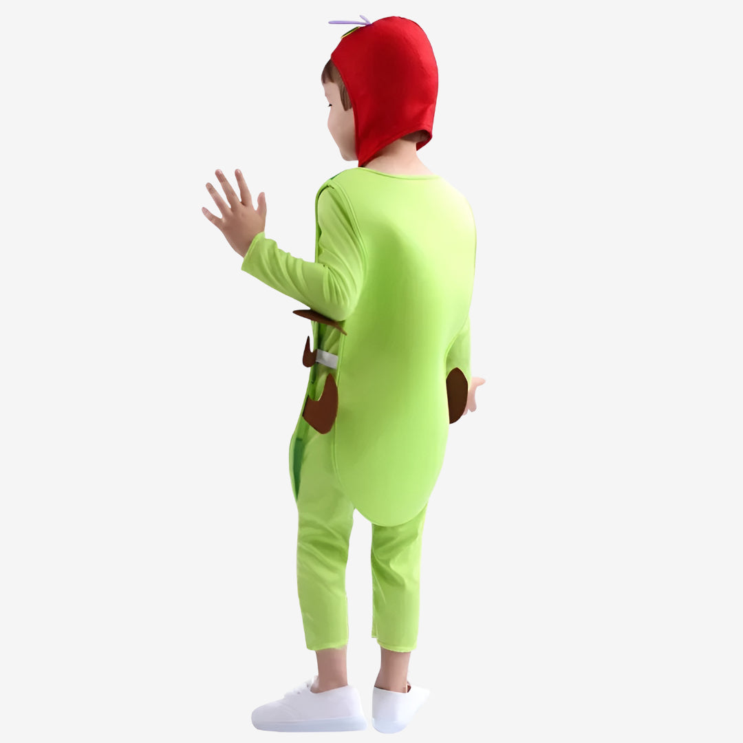 Halloween Costumes Kids Caterpillar Hooded Jumpsuit