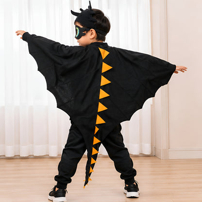 Halloween Costumes Kids Dragon Cape Mask Set