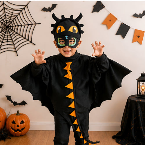 Halloween Costumes Kids Dragon Cape Mask Set