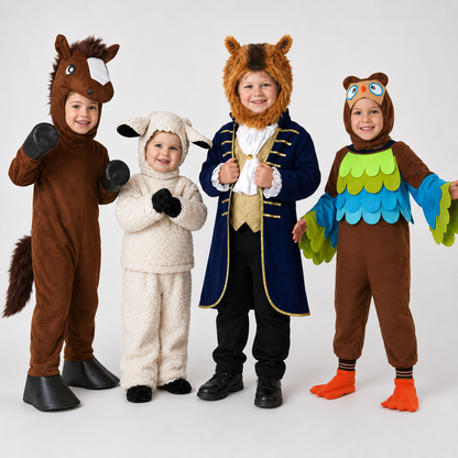 Halloween Costumes Kids Hooded Animal Dress Up Outfit