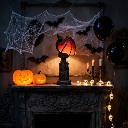 Halloween Decoration Gothic Bat Style Lamp Accent Light