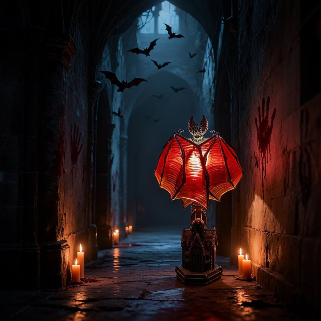 Halloween Decoration Gothic Bat Style Lamp Accent Light