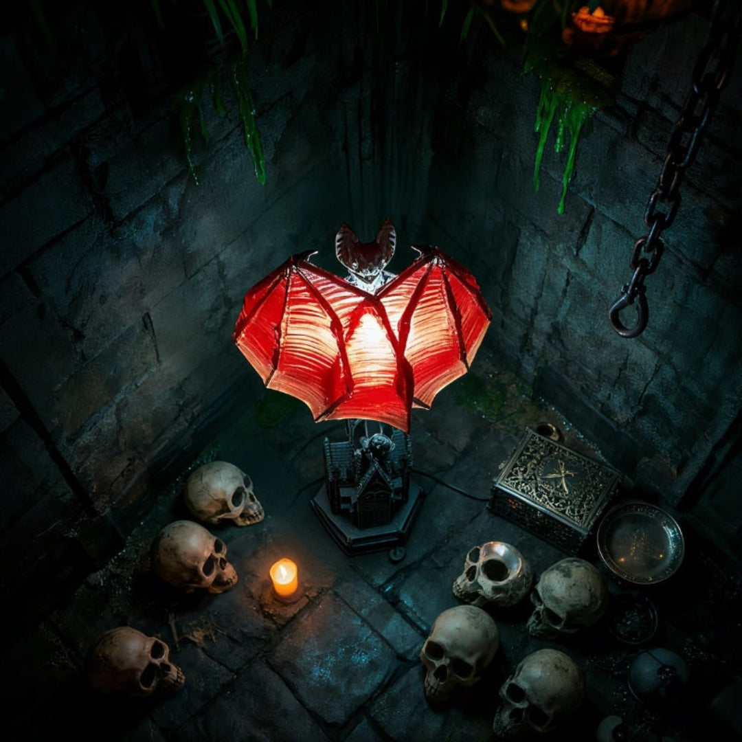 Halloween Decoration Gothic Bat Style Lamp Accent Light