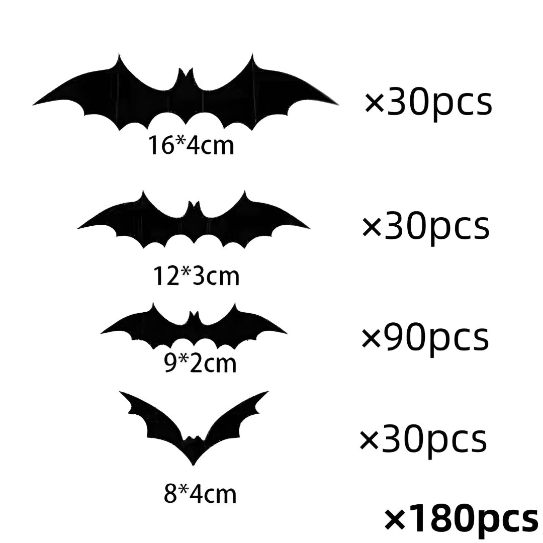 Halloween Decorations Bat Wall Stickers Party Decor