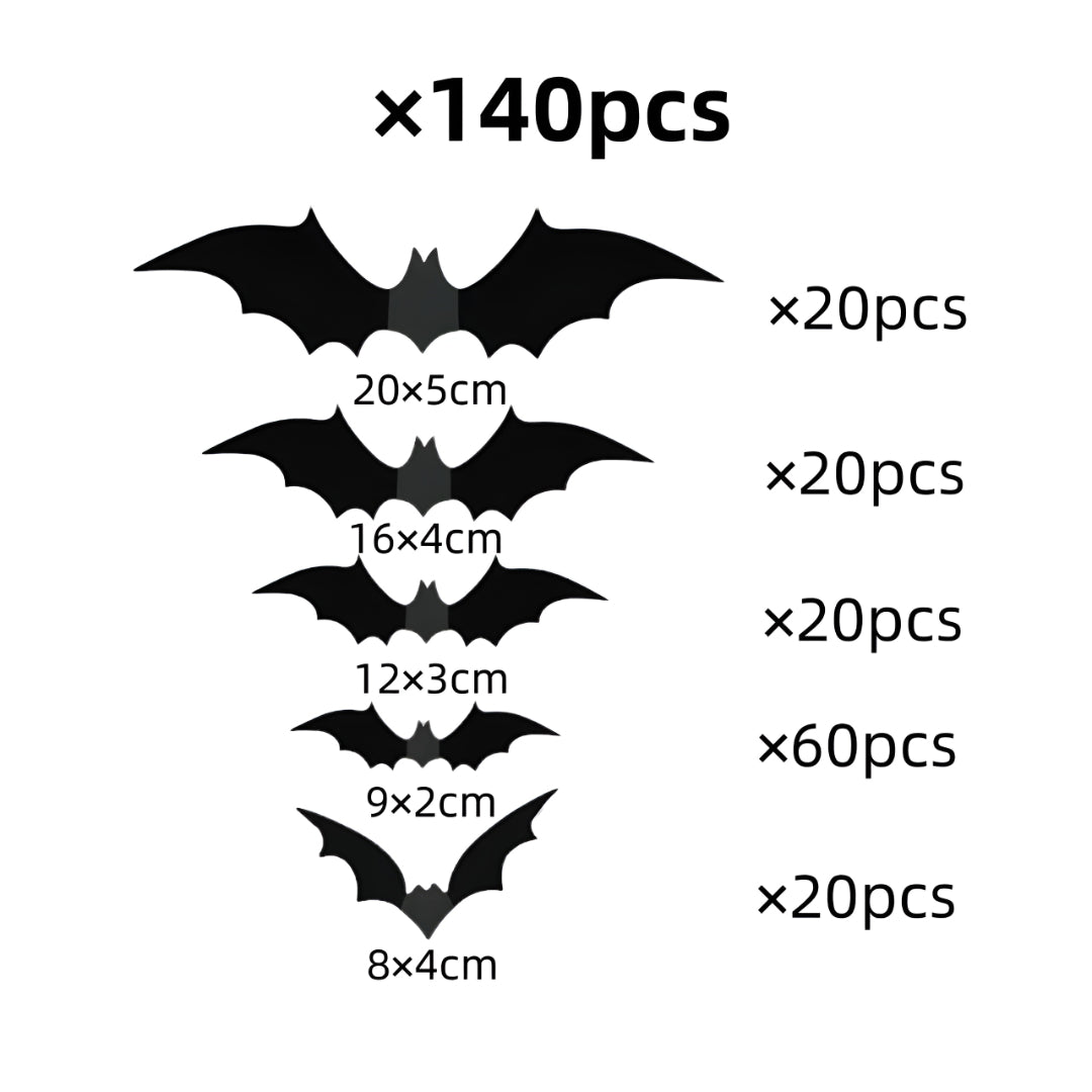 Halloween Decorations Bat Wall Stickers Party Decor