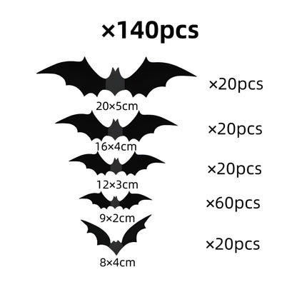Halloween Decorations Bat Wall Stickers Party Decor