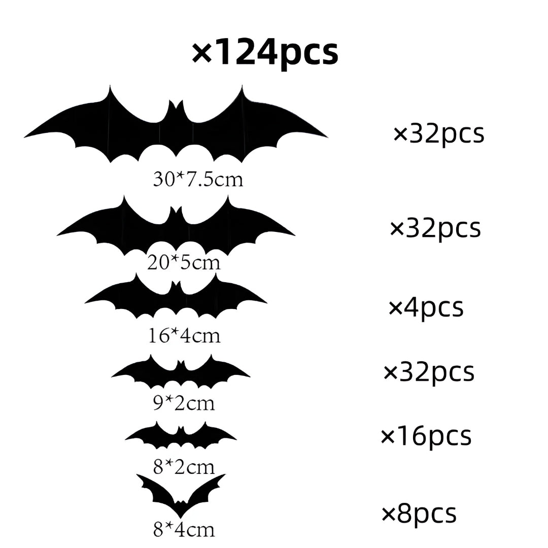 Halloween Decorations Bat Wall Stickers Party Decor