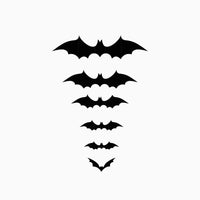 Large Black Bat (140 pcs)
