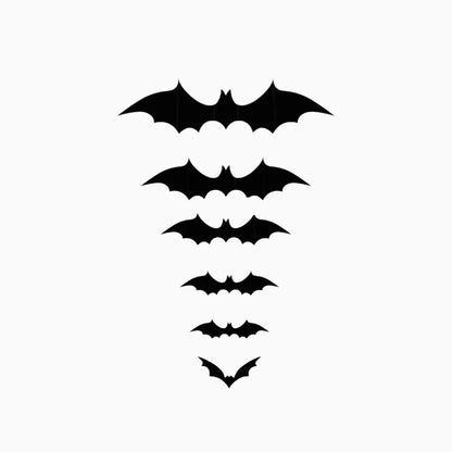 Halloween Decorations Bat Wall Stickers Party Decor