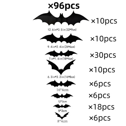 Halloween Decorations Bat Wall Stickers Party Decor