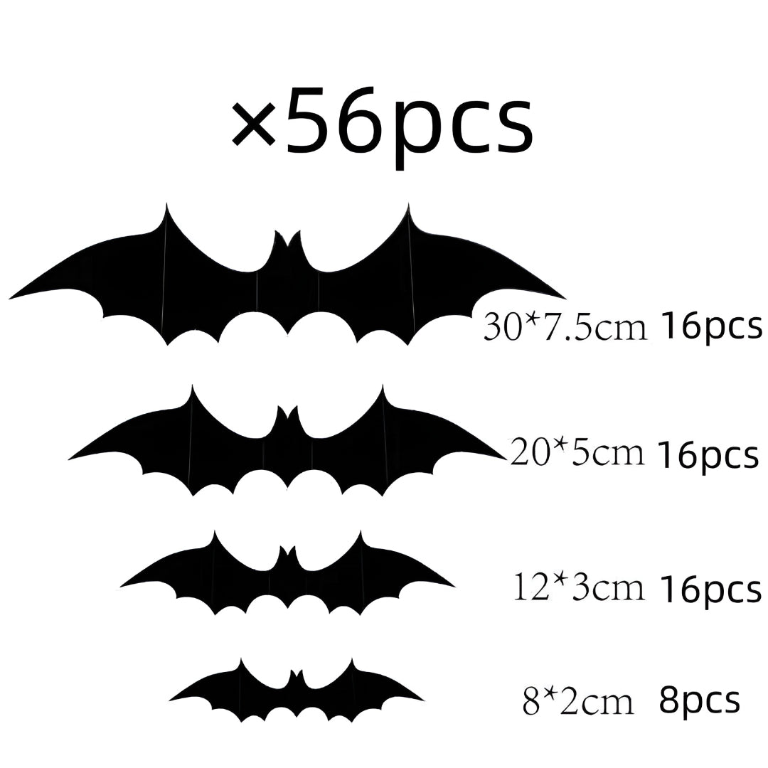 Halloween Decorations Bat Wall Stickers Party Decor