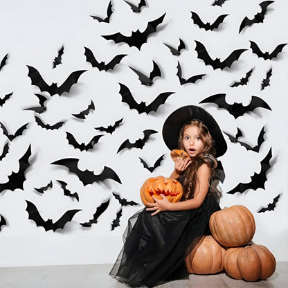 Halloween Decorations Bat Wall Stickers Party Decor