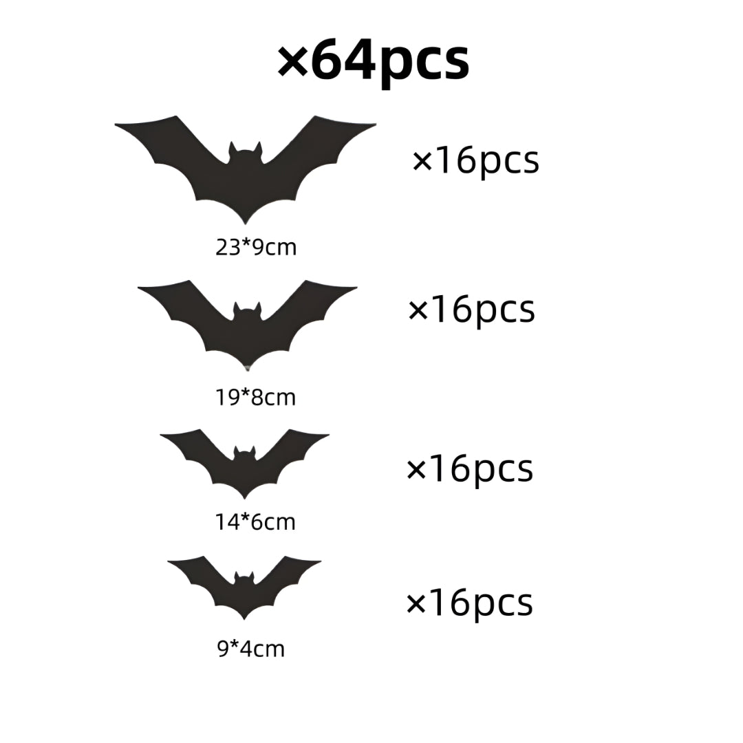 Halloween Decorations Bat Wall Stickers Party Decor
