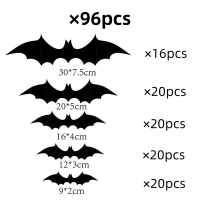 Halloween Decorations Bat Wall Stickers Party Decor