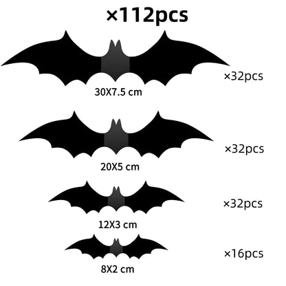 Halloween Decorations Bat Wall Stickers Party Decor