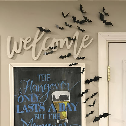 Halloween Decorations Bat Wall Stickers Party Decor