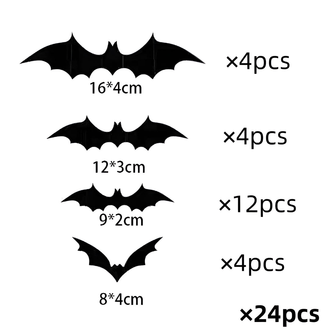 Halloween Decorations Bat Wall Stickers Party Decor