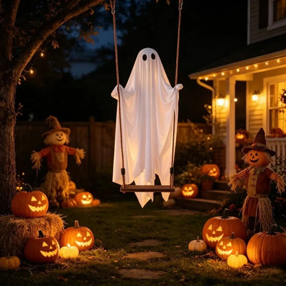 Halloween Decorations LED Ghost Yard Hanging Decor