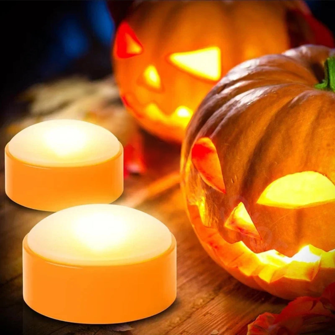 Halloween Decorations LED Pumpkin Lights Battery Candle Set