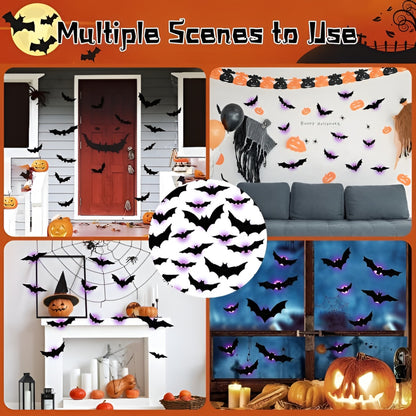 Halloween Decorations Lighted Bat Wall Window Decor