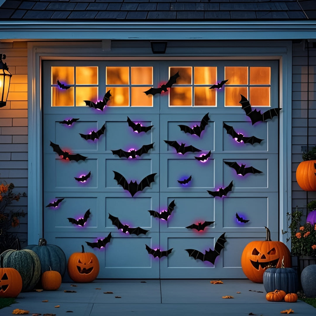 Halloween Decorations Lighted Bat Wall Window Decor