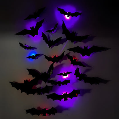 Halloween Decorations Lighted Bat Wall Window Decor